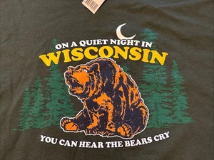 Camiseta de chupar Green Bay Packers Parody Bears para hombre talla XL verde NFL NUEVA CON ETIQUETAS Bears Cry - Imagen 1 de 6