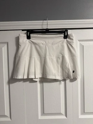 Prince Pickleball Tennis Skort Medium White Pleated Pickleball Skirt W/ Shorts - Image 1 of 4