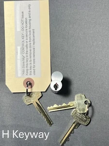 KSP 7 Pin H Keyway Core with 2 Keys and 1 Control key – 26D Finish Brand New - Picture 1 of 2