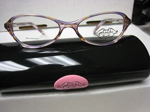 Phoebe Couture  Eyeglass Frames P221  PINK  49-15-135 With  Case New  - Picture 1 of 4