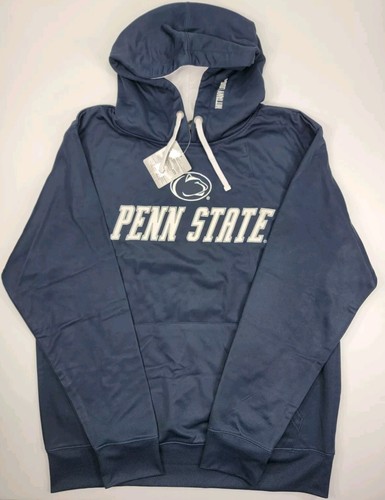 VALENTINO Felpa con cappuccio Penn State uomo XL Navy Stadium Athletic Nittany Lions nuova con etichette vintage