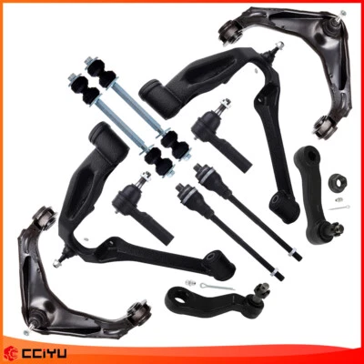 12x For 2001-2006 Silverado 2500 3500 Front Upper & Lower Control Arm Suspension Foto 1 de 4