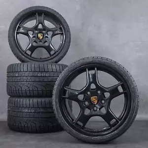 Original Porsche 997 Felgen 19 Zoll C2 S Winterräder Winterreifen 9973621620 NEU - Bild 1 von 3