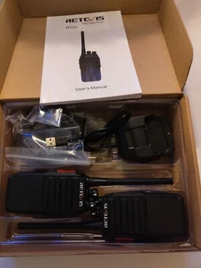 Retevis RT24 Walkie Talkie PMR446 License-free Professional Two Way Radio 16 Ch - Picture 1 of 3