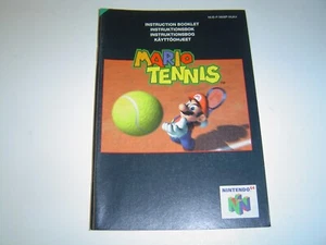 FOLLETO DE INSTRUCCIONES MANUAL DE TENIS MARIO NNINTENDO 64 N64 *TOTALMENTE NUEVO* - Imagen 1 de 2