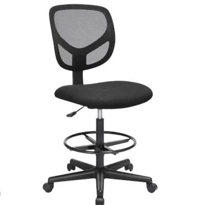 Drafting Chair Tall Adjustable Office Chair Ergonomic w/Flip-up arm & Foot ring - Image 1 of 4