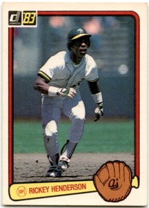 1983 Donruss Rickey Henderson #35 Oakland Athletics HOF 2