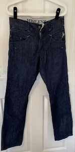 Henleys Mens Dark Blue Straight Leg Jeans Size 28R - Picture 1 of 7