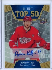 2019-20 Upper Deck Allure Top 50 Auto Blue #T503 Ryan Kuffner Red Wings RC