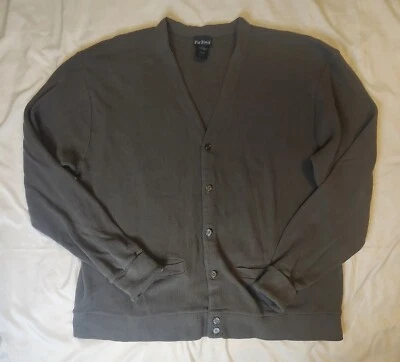 Vintage Par Four Cardigan Gray Men's Size 4XLT Made In USA - Image 1 of 4