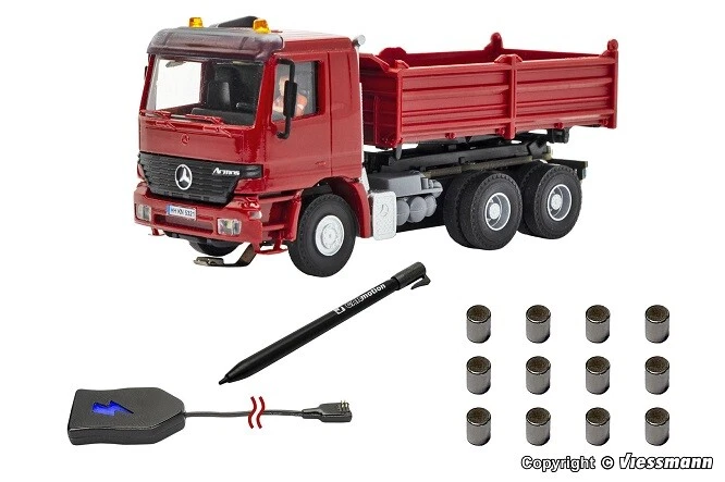 Viessmann 8001 -H0 CarMotion Base Set, MB ACTROS Dumper, Faro Rotante - Immagine 1 di 1