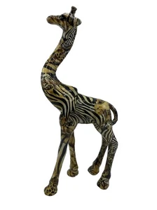 Standing Giraffe Safari Collection Animal Patchwork Figurine La Vie - Picture 1 of 10