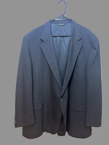 Chandler Reeves Suit Jacket and Pants Dark Blue Pin Strips - Picture 1 of 5
