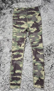 J. Crew Weekend Leggings Womens XS Green Camo Army Military Yoga Gym Run Pocket - Picture 1 of 19