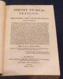 Droit Public Français ou Histoire des Institutions Politiques - Picture 1 of 2