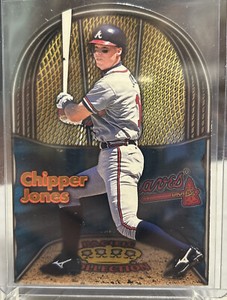 1998 Pacific Collection In The Cage Chipper Jones #1 Atlanta Braves 