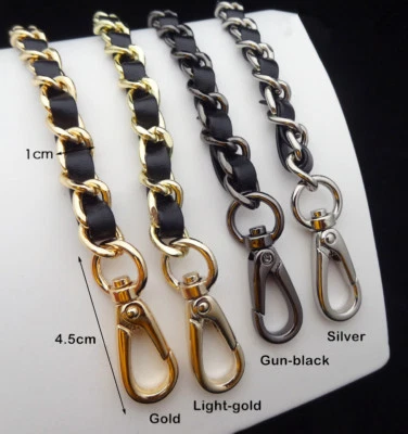 Bolso de mano bandolera de cuero real y cadena de repuesto para el hombro  Foto 1 de 4