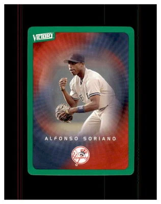 2003 Upper Deck Victory Baseball #55 Alfonso Soriano GREEN NEW YORK YANKEES MINT - Image 1 of 2