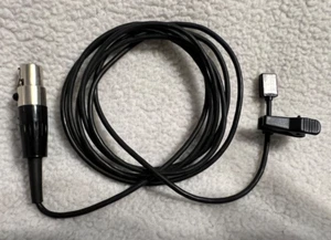 Used SHURE 93 Lavalier Microphone w/ clip cable Ham Radio Audio Recording - Zdjęcie 1 z 4