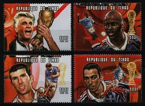 Chad 1999 - Mi-Nr. 1894-1897 A ** - MNH - Fútbol / Fútbol - Imagen 1 de 1