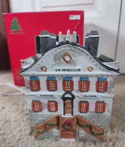 Weihnachten Porzellan beleuchtet 6,3" G.W. Pruden & Co Store Lemax 1983 Share The Joy - Bild 1 von 7