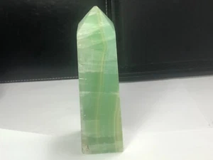 576 Grams New Find Top Grade Pishtachio Calcite Green Calcite Tower Pakistan - Picture 1 of 6