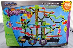 Techno Gears Marble Mania Xcelerator Marble Maze Construction Set Game Stem  - Picture 1 of 5