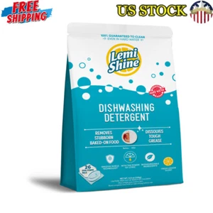 NEW Fresh Lemon Scent Dish Detergent Pod 26 Ct Remove Hard Water Stain Grease - Picture 1 of 5
