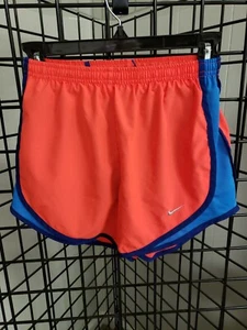 Youth Nike drifit neon orange Logo Lined Gym swim Athletic Shorts girls XS - Picture 1 of 6