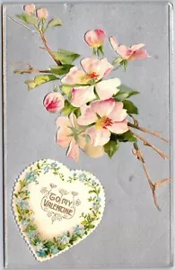 Ramo de flores preciosos pétalos corazón de San Valentín flor saludos postal - Imagen 1 de 2