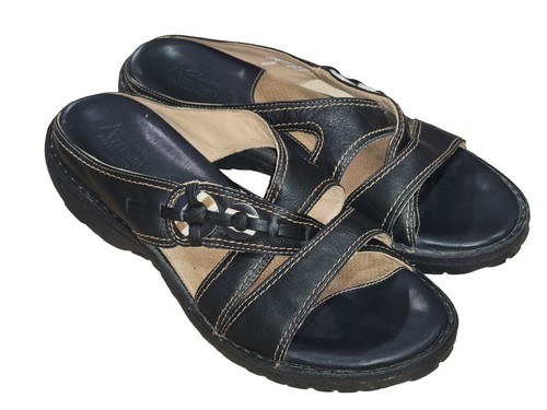 Scarpe sandali comodi Clarks Artisan donna pelle marrone scuro taglia 9 5 M