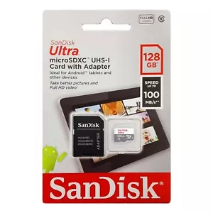 SanDisk Ultra 128GB Micro SD C10 SDXC Flash Memory TF Card Reader - Picture 1 of 1