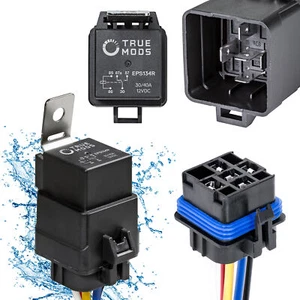 Kit de relé impermeable estilo Bosch automotriz SPDT 5 pines 12V 30/40A para barco automático - Imagen 1 de 6