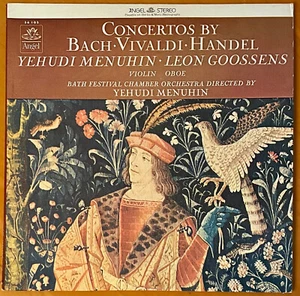 MENUHIN / GOOSSENS Bach Vivaldi Handel Concertos ANGEL 1962 TULIPS LP NM- - Picture 1 of 2