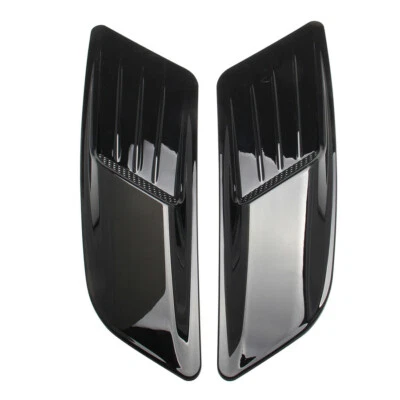 2PCS Black Hood Scoop Intake Vent For Racing Car Accessory Hoods Vents Cover - Image 1 of 4