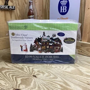 DEPT 56 ~ Snow Village ~ Mrs. CLAUS' NORTHWOODS KINDERZIMMER ~ NEU IM KARTON ~ alter Bestand - Bild 1 von 4