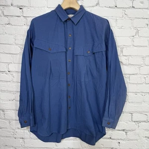 Vintage Gitano Oversized Button Up Shirt Men's XL Blue Single Stitch Western 90s - Picture 1 of 17