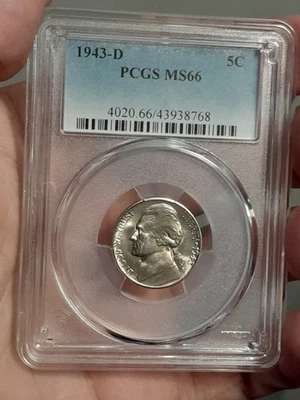 1943- D Jefferson Nickel MS66 PCGS - Image 1 of 4