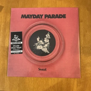 Mayday Parade - Sweet Signed Autographed Pink vinyl LP record /300 Rare In Hand - Picture 1 of 4