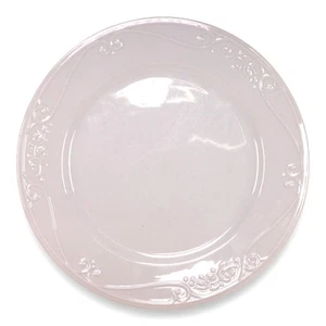 Princess House Veranda White All White Embossed 11" Dinner Plate - Picture 1 of 3