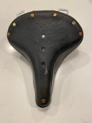 Sillín de bicicleta Brooks B67 resortes de cuero cromado - negro para mujer Foto 1 de 3