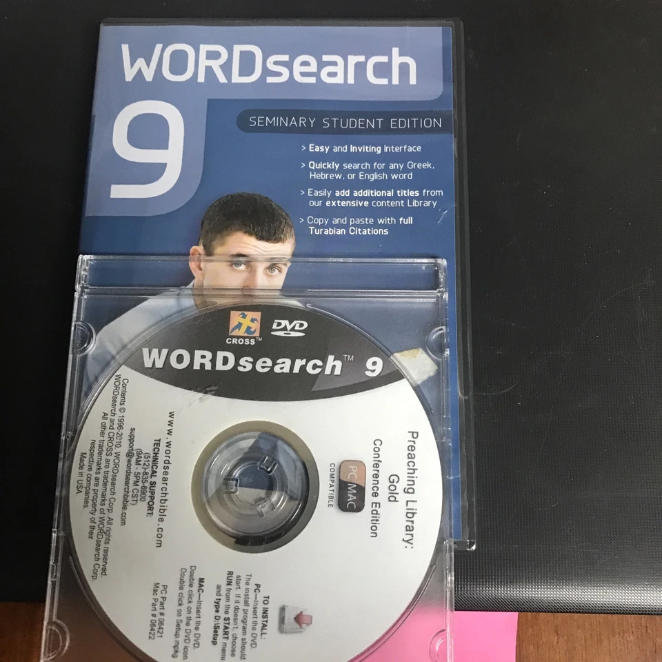 Wordsearch Bible Software 9 Seminary Student Edition & Preaching Library Gold - Image 1 of 3