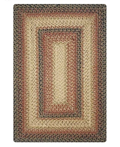 Homespice Russet Multicolor Jute Braided Rug 27x45in Non-Shedding Jute New - Picture 1 of 8