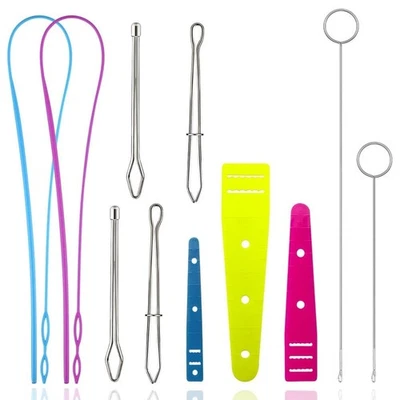 Juego de herramientas de enhebrador de cordón para coser y girar tela para 9626 Foto 1 de 4