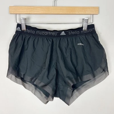 Stella McCartney Adidas Black Adizero Mini Shorts Running Athletic Sz XS Womens - Image 1 of 4