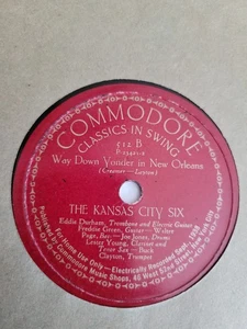 78 KANSAS CITY SIX Commodore 512 Pagin The Devil/ Yonder IN New Orleans JAZZ - Bild 1 von 2