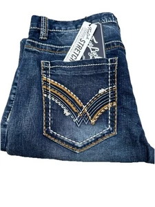 True Luck Classic Stretch Bootcut Jeans MEN Size 32x32 - Picture 1 of 3