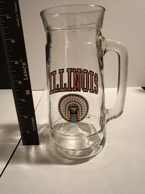 Illinois University Fighting Illini Fishers Peanuts Mug Glass Stein - University - Image 1 of 4