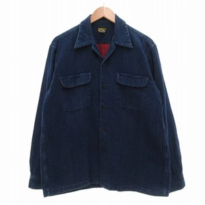 Sugar Cane Work CPO Hemdjacke Indigo Blau L Herren Arbeitskleidung - Bild 1 von 6