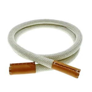 CristaSeya Leather Detail Rope Belt Beige Used MESC-0 - Picture 1 of 3